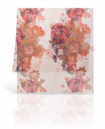 Палантин Женский ZW-JEWEL.FLOWER/SILVER